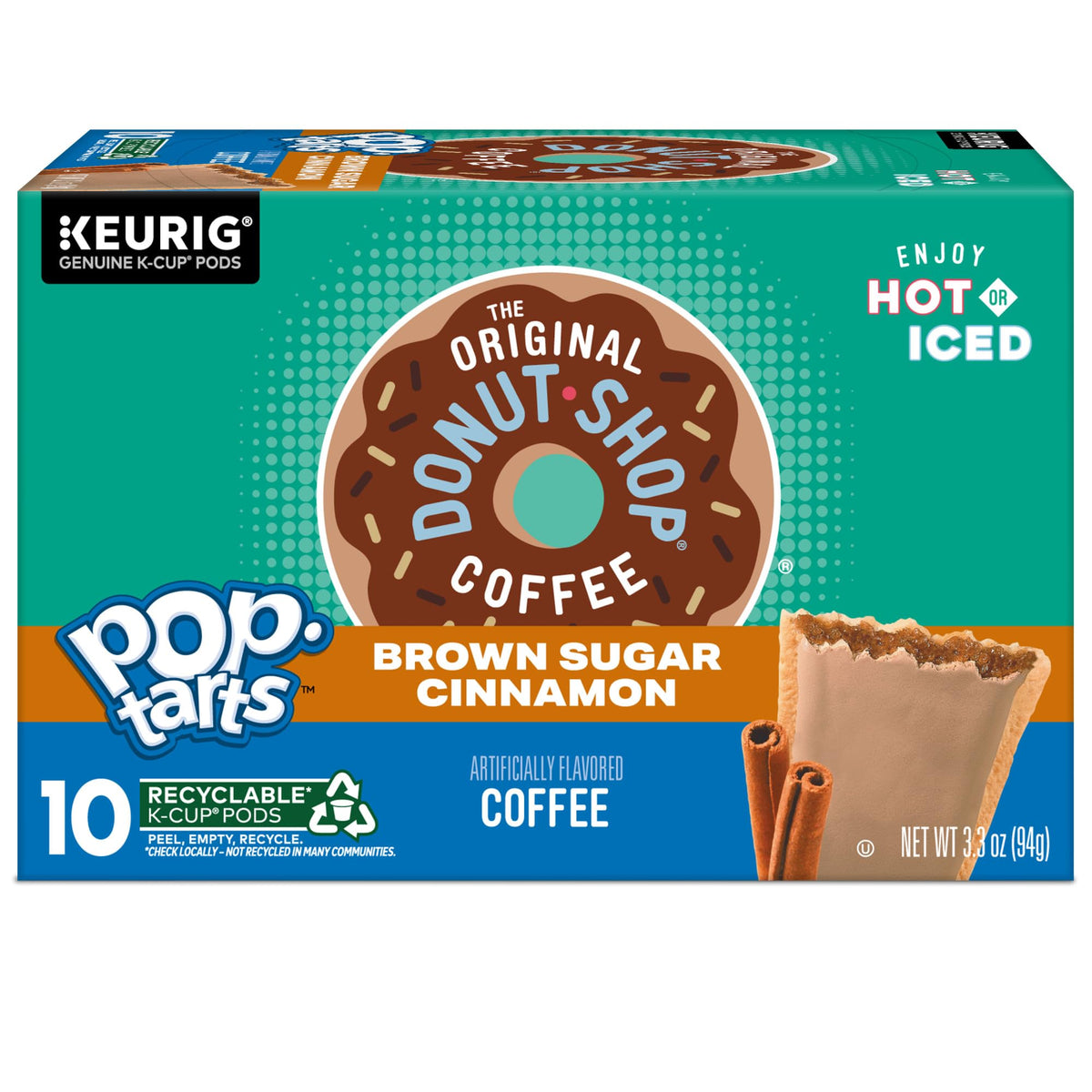 K-Cup pods ready to brew a consistent 10 oz cup with The Original Donut Shop.