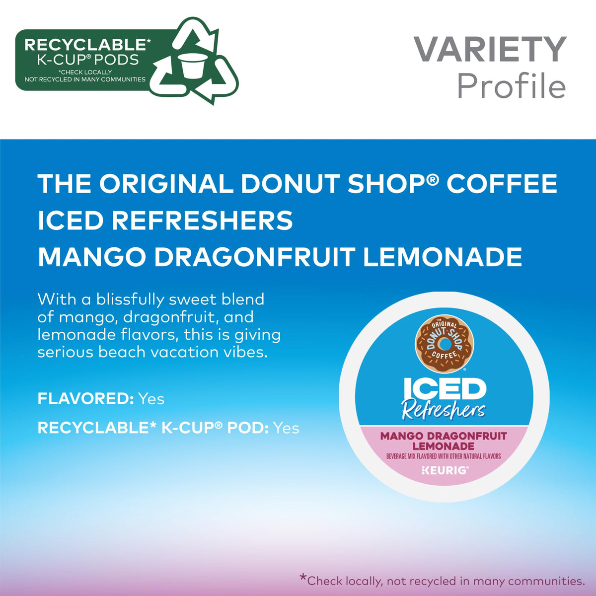 the original donut shop keurig-compatible pods compatible with most single-serve brewers