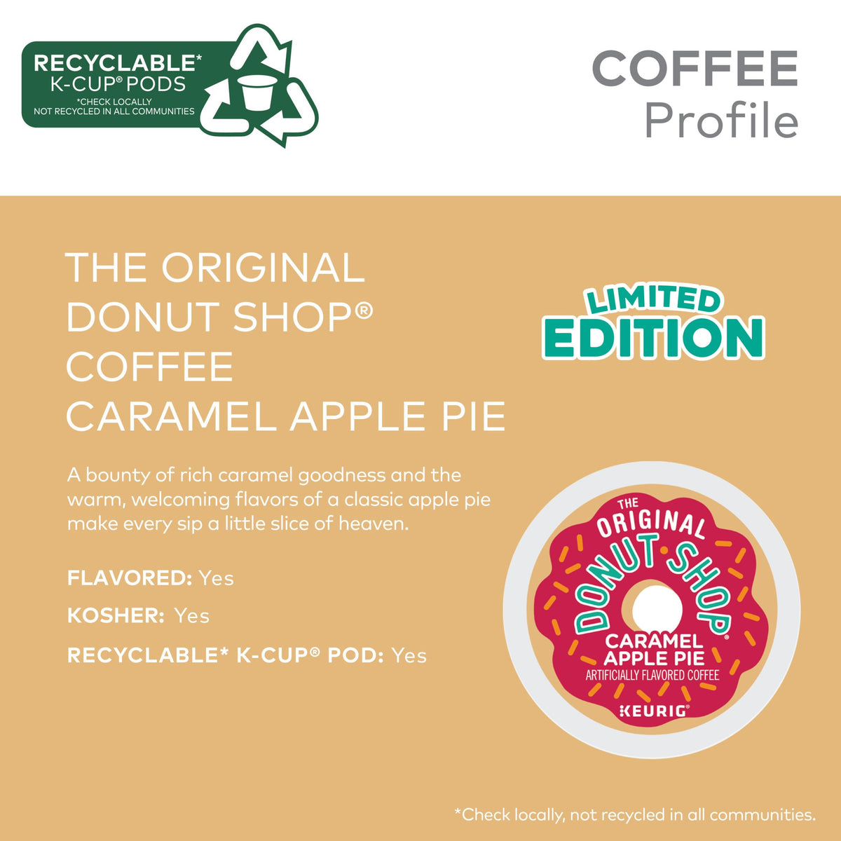 The Original Donut Shop keurig k-cup pod, compact packaging ideal for busy days