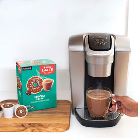 The Original Donut Shop mocha flavor in recyclable coffee pods for home brewing.