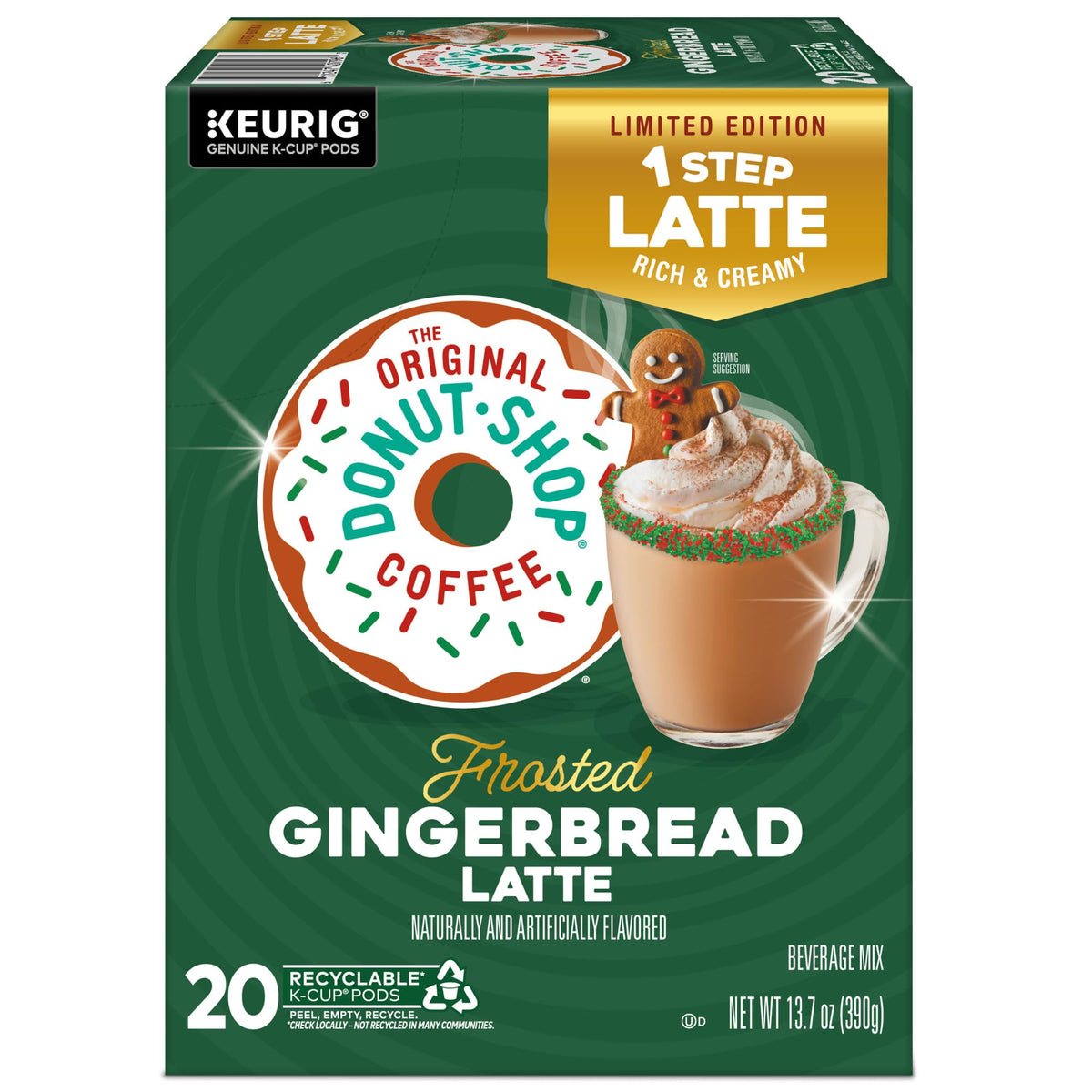 The Original Donut Shop One Step Latte pod for quick, convenient brews