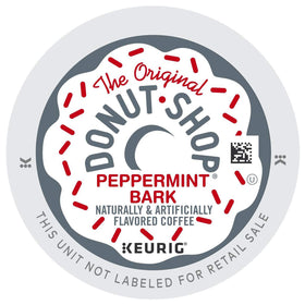 The Original Donut Shop Peppermint Bark K-Cup pod in box, ready for a fresh brew.