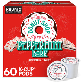 The Original Donut Shop Peppermint Bark K-Cup pods for easy single-serve brewing.