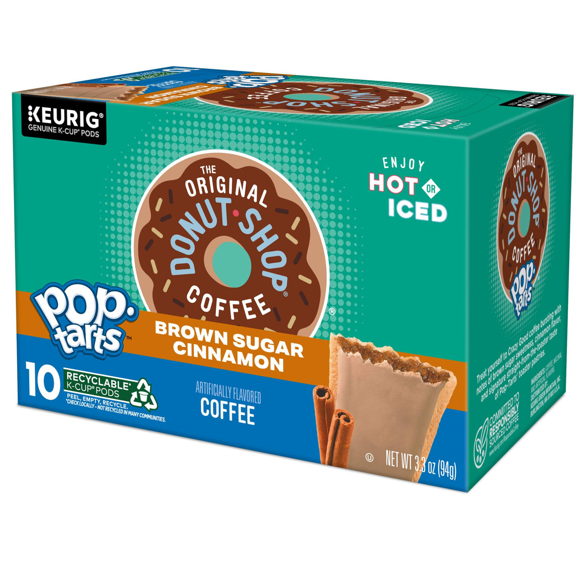 Recyclable K-Cup pods simplify disposal after enjoying your coffee.