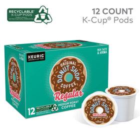 Eco-friendly packaging concept for The Original Donut Shop Regular K-Cup pods.