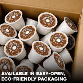 The Original Donut Shop Regular K-Cup Pods compatible with Keurig brewers for easy brewing.
