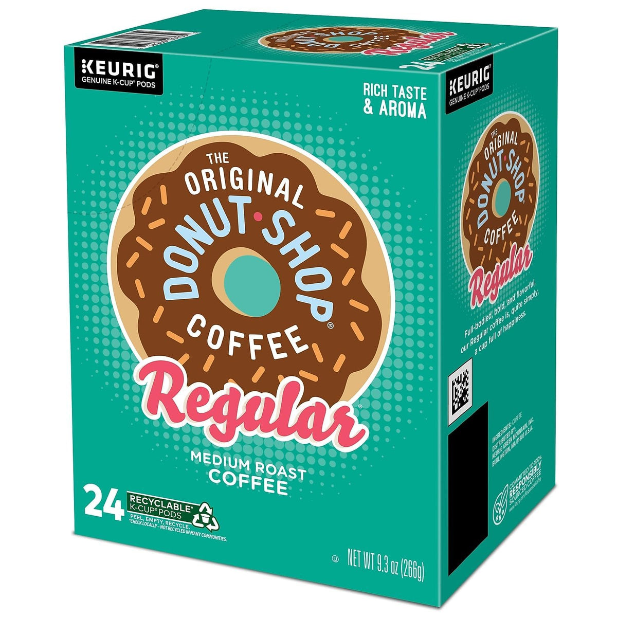 Freshly ground coffee fills each pod for consistent flavor.