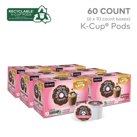 The Original Donut Shop Sundae Fundae Latte K-Cup pod creates a smooth, indulgent latte