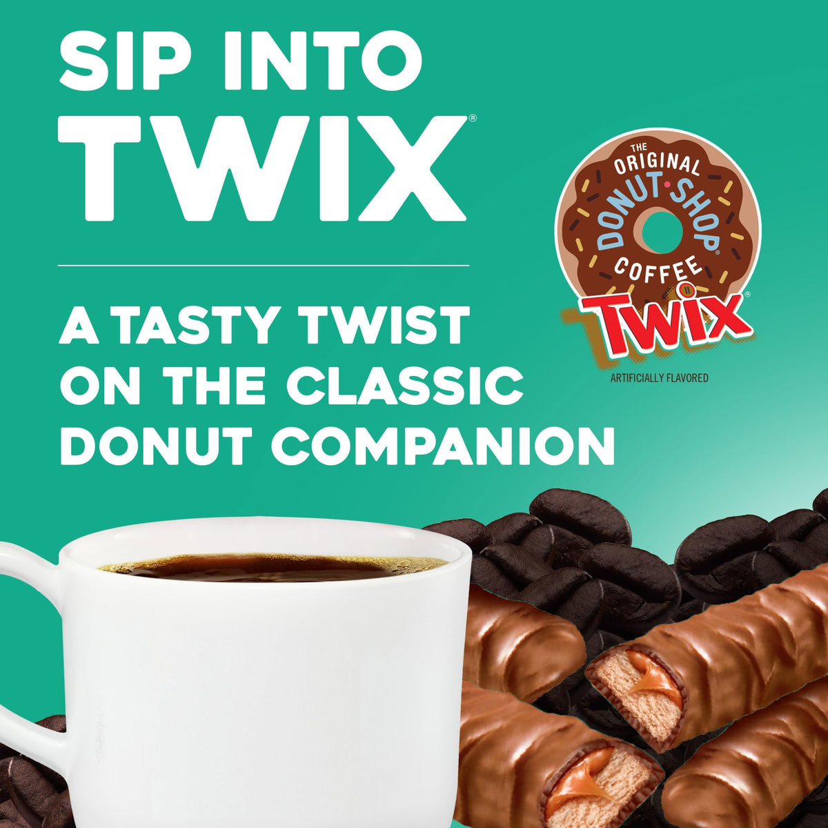 Brewing a TWIX K-Cup yields a balanced cup with sweet notes.