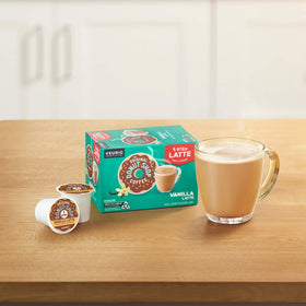 Recyclable K-Cup box representing eco-friendly single-serve pod.