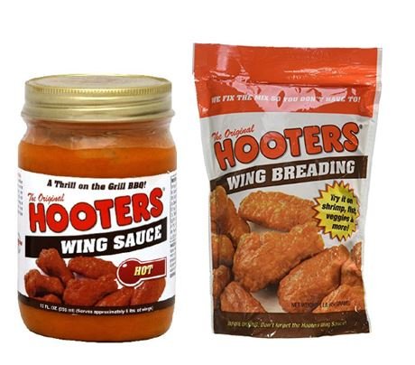 The Original Hooters hot wing sauce bottle delivers bold flavor for wings and dipping.