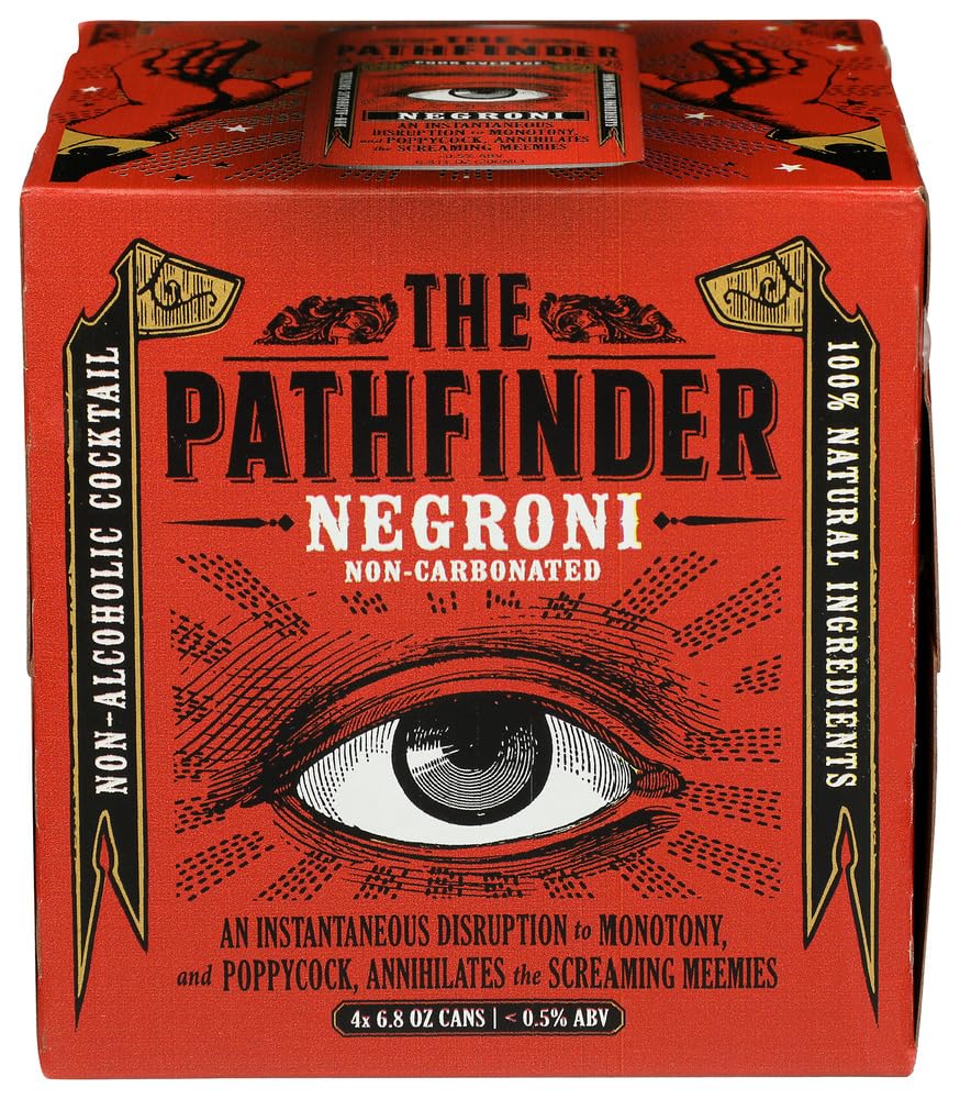 The Pathfinder Negroni 4 Pack bottle front view, ideal for elegant social sipping.