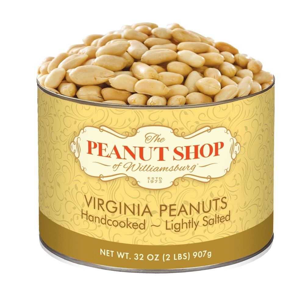 The Peanut Shop of Williamsburg extralarge handcooked Virginia peanuts in a tin, ideal for gifting or sharing