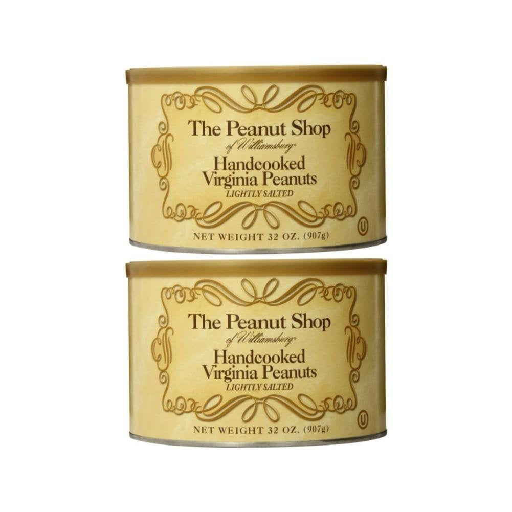 The Peanut Shop of Williamsburg handcooked Virginia peanuts, lightly salted, ideal for snacking.