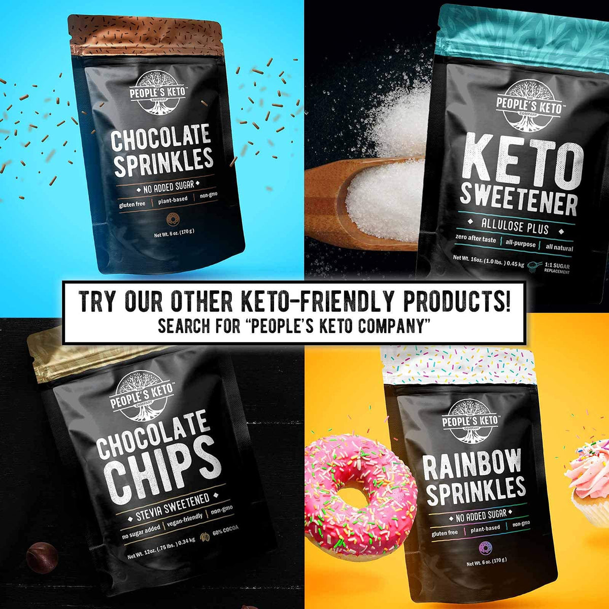The People's Keto Company 6 oz pack; versatile gluten-free vegan topping.