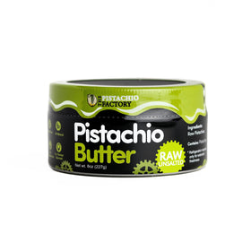 The Pistachio Factory pistachio butter jar ready for a healthy snack.