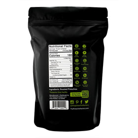 Closeup of The Pistachio Factory pistachio flour reveals vibrant color and protein-rich powder