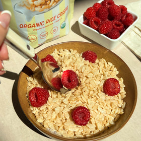 The Real Cereal Company California-made production facility imagery.