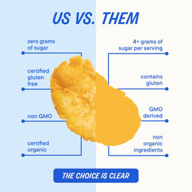 The Real Cereal Company ingredients: organic corn grits and sea salt, clean label