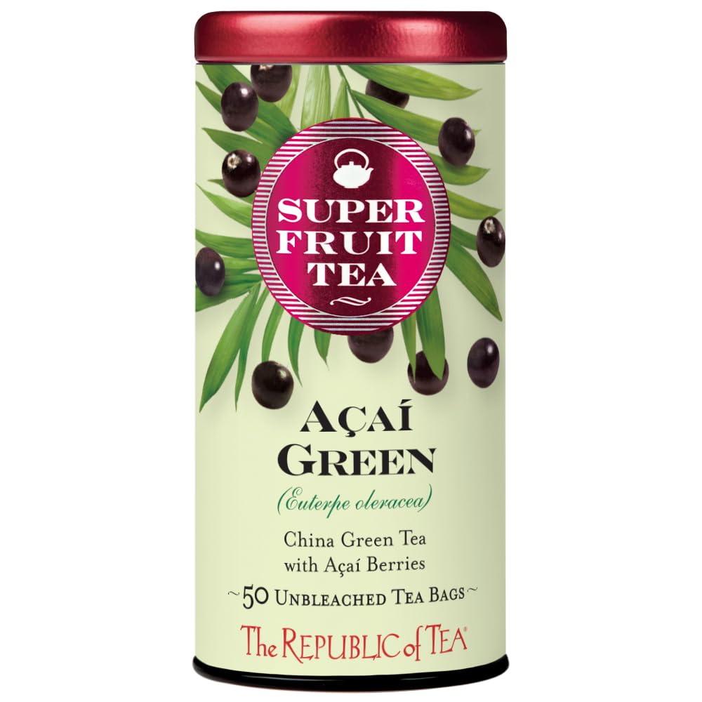 The Republic of Tea Acai Berry Green Tea cup, fragrant and uplifting ritual for afternoons.