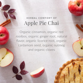 The Republic of Tea Apple Pie Chai cinnamon stick with spices.