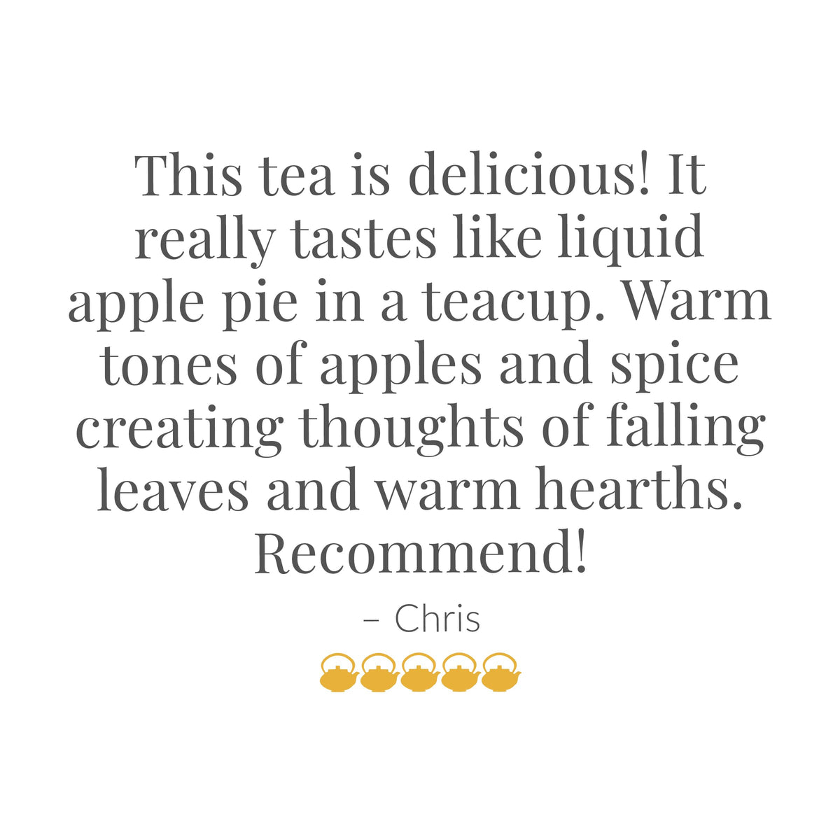 The Republic of Tea Apple Pie Chai ready cup for a comforting break.