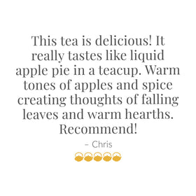 The Republic of Tea Apple Pie Chai ready cup for a comforting break.