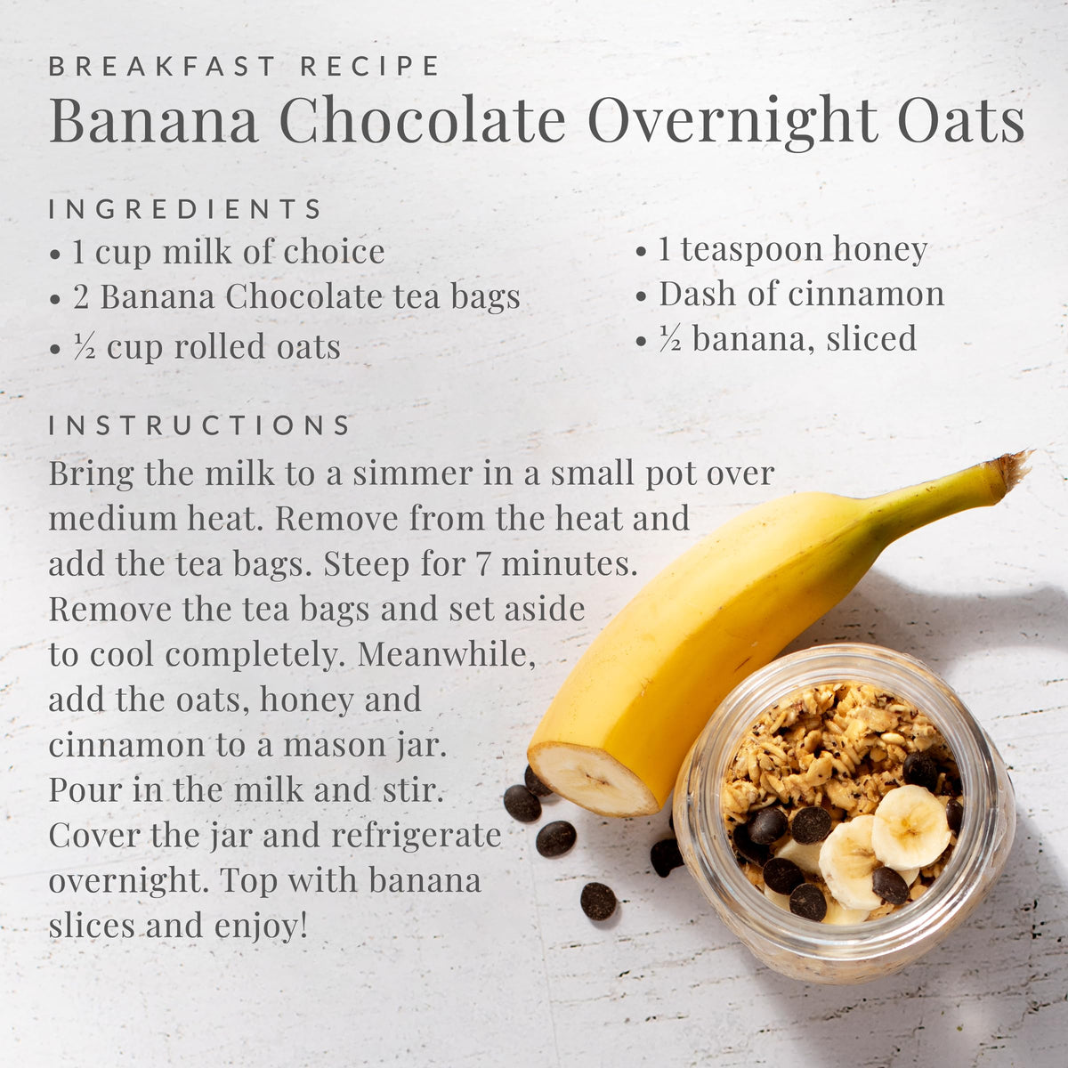 Banana pieces highlight fruity notes in The Republic of Tea blend