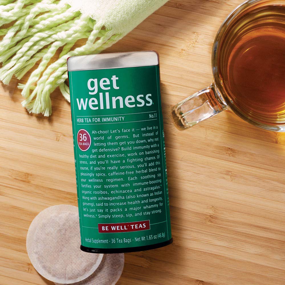 Be Well Red Rooibos steeping cup delivers a cozy, caffeine-free moment.