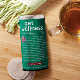 Be Well Red Rooibos steeping cup delivers a cozy, caffeine-free moment.