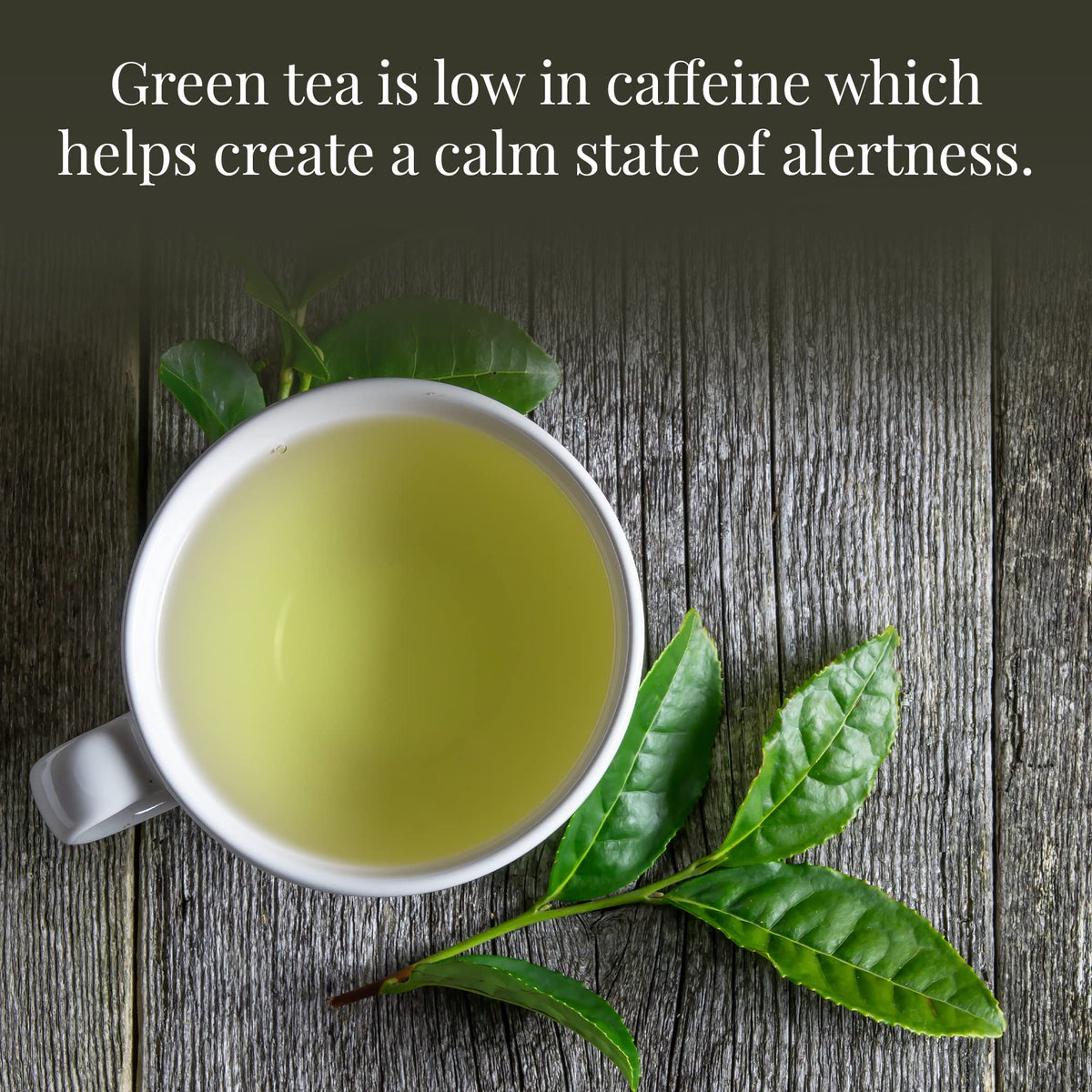 The Republic of Tea Brain Boost SuperGreen cup steaming invites mindful sipping.