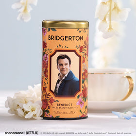The Republic of Tea Bridgerton Benedict Spiced Brandy Tea over ice offers a refreshing summer sip