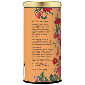 The Republic of Tea Bridgerton Benedict Spiced Brandy Tea steeps into a fragrant brew