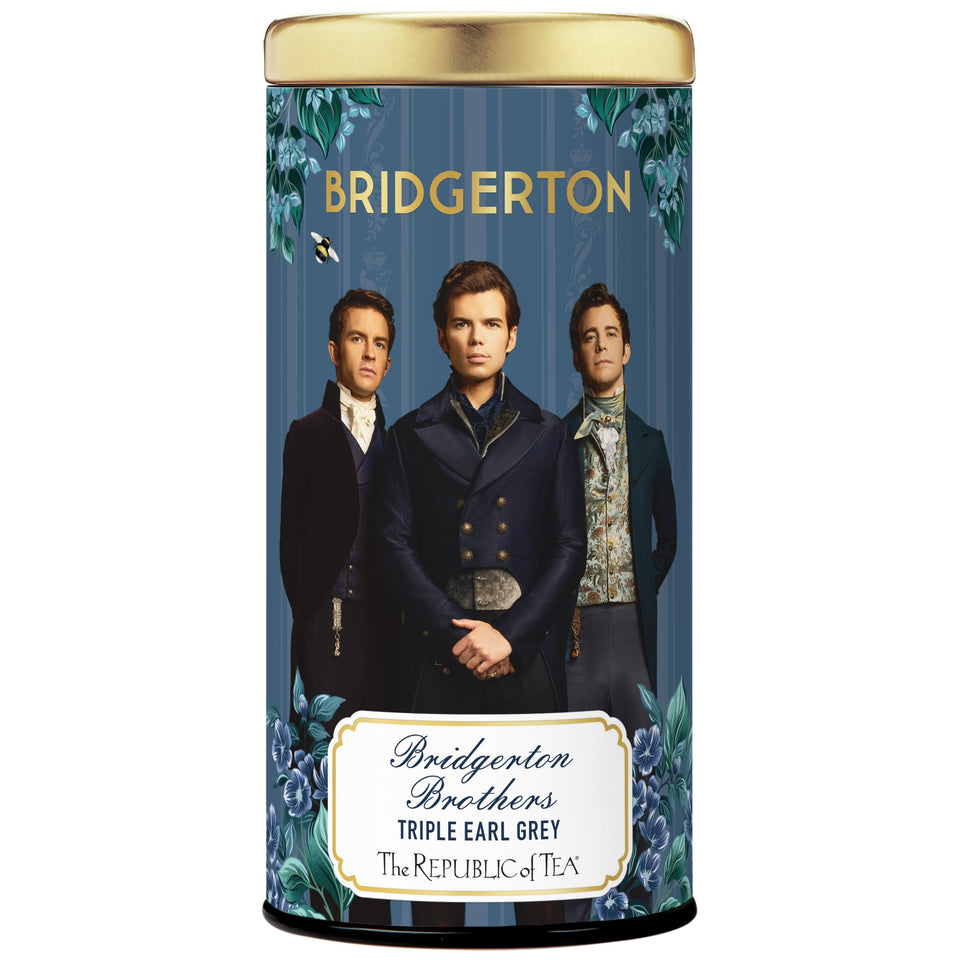 The Republic of Tea Bridgerton Brothers Triple Earl Grey tea bag suitable for elegant afternoon tea.