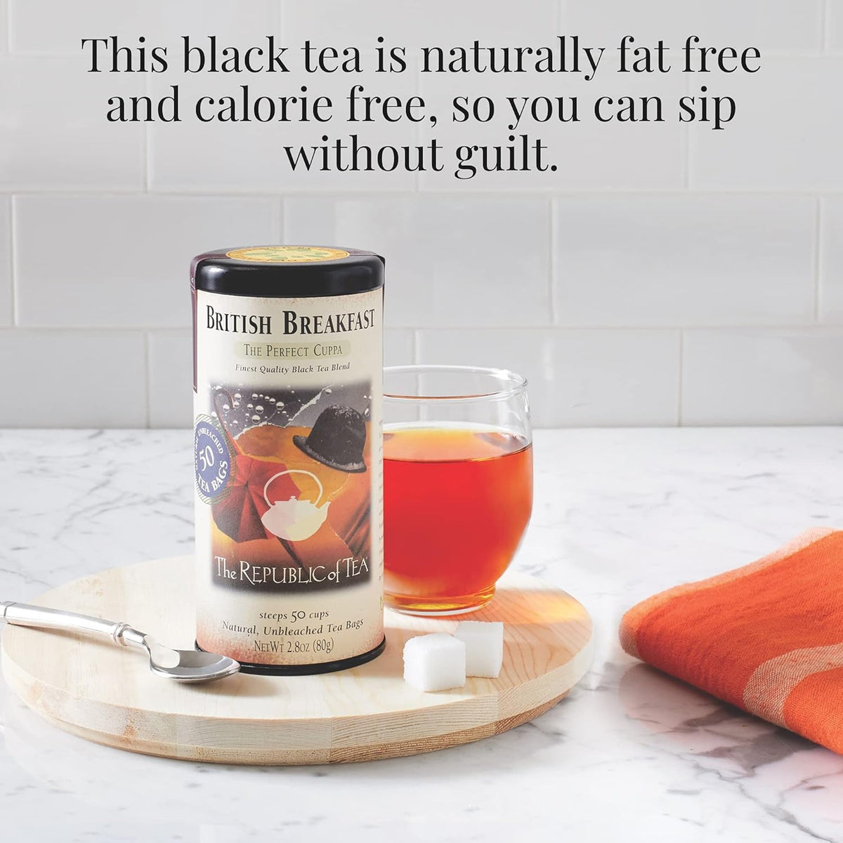The Republic of Tea British Breakfast collection visuals for everyday mornings.