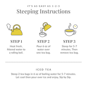 The Republic of Tea Caffeine-free tea cup, hot or iced, for versatile enjoyment.