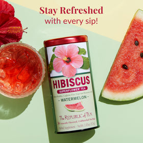 The Republic of Tea citrus berry dry leaf closeup highlighting natural ingredients