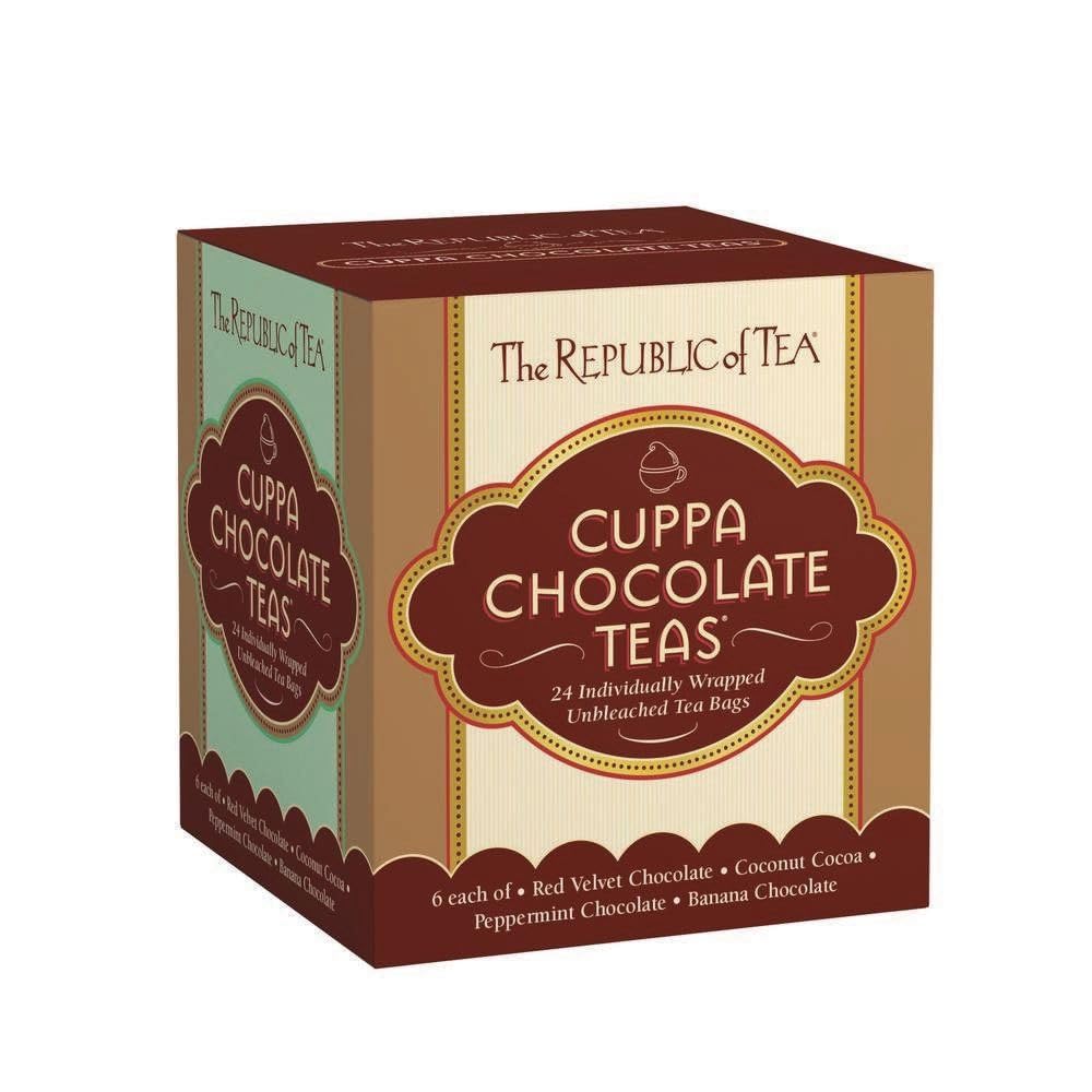 The Republic of Tea Cuppa Chocolate Tea assortment gift pack for chocolate lovers