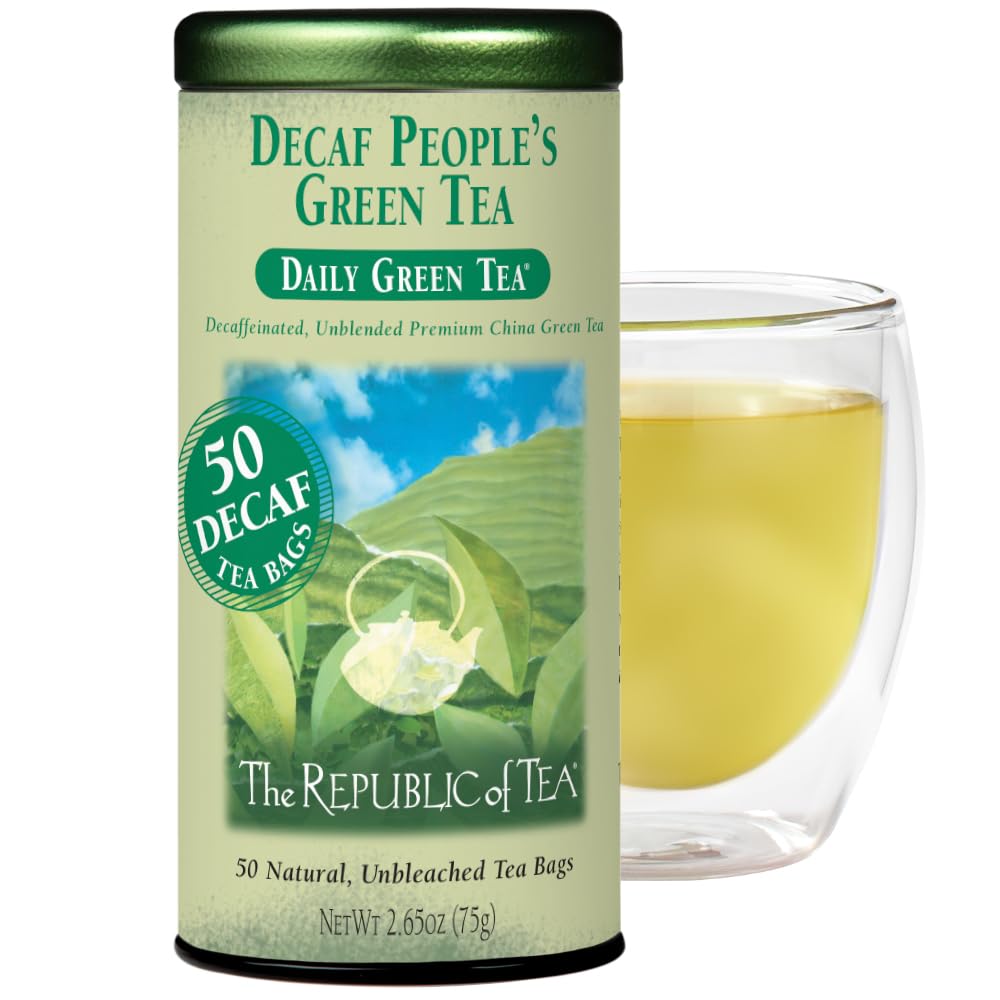 Brewing decaf People's Green Tea to release a fresh aroma and mellow flavor.