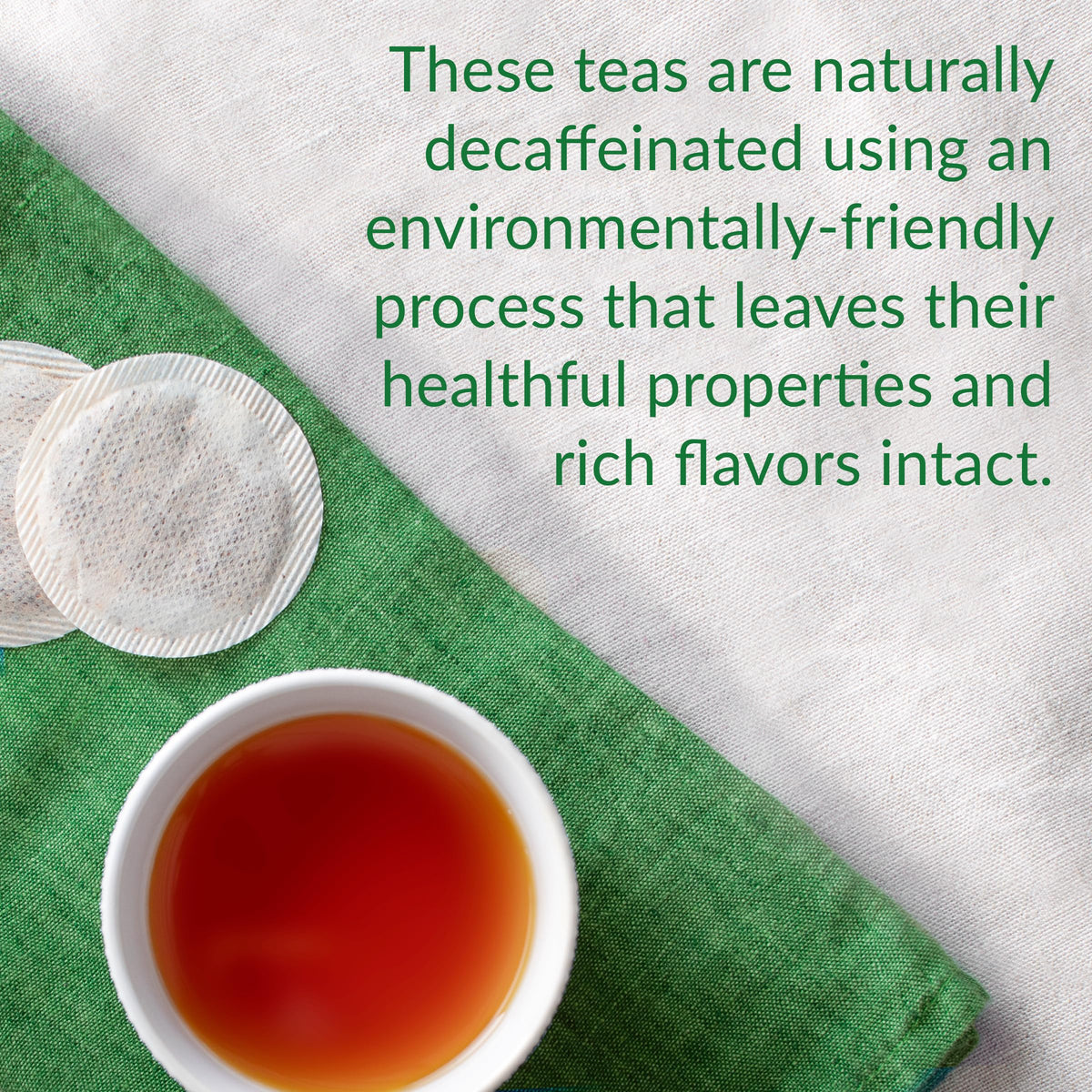 Cup of steaming vanilla almond tea from The Republic of Tea releases comforting aroma.