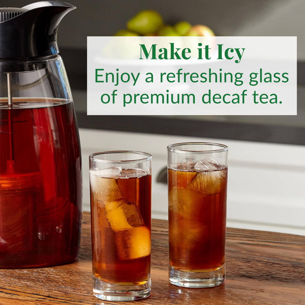 The Republic of Tea cup with honey enhances vanilla almond sweetness.