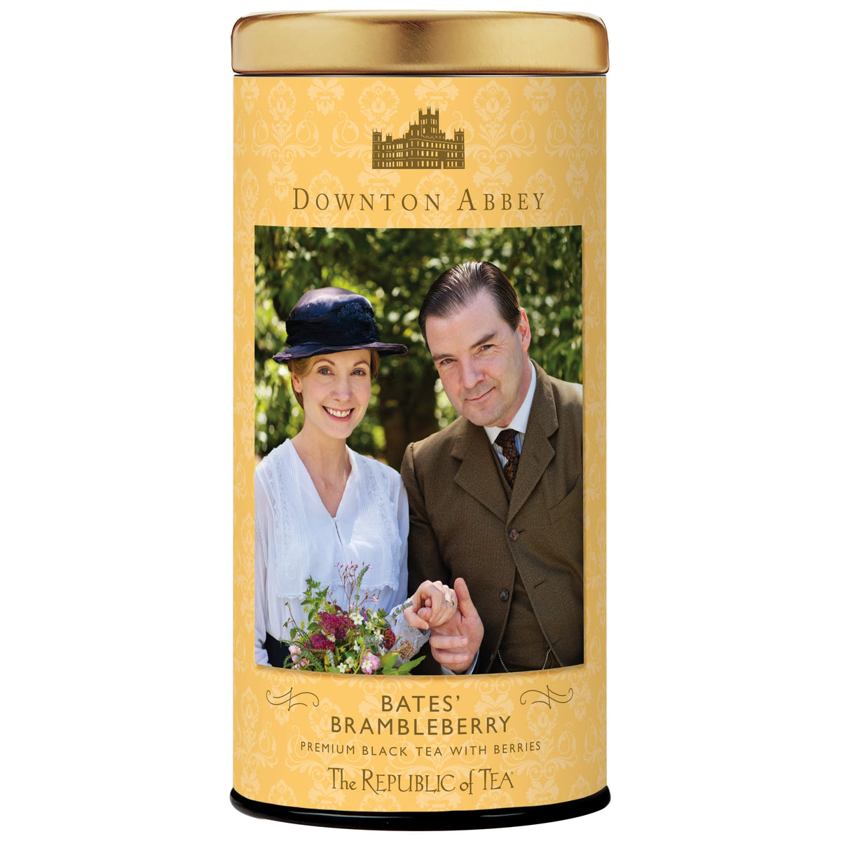 The Republic of Tea Bates' Brambleberry tea bags ready to brew with berry-forward aroma.