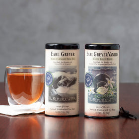 Close-up of Earl Greyer Vanilla blend highlighting bergamot aroma for a relaxing break