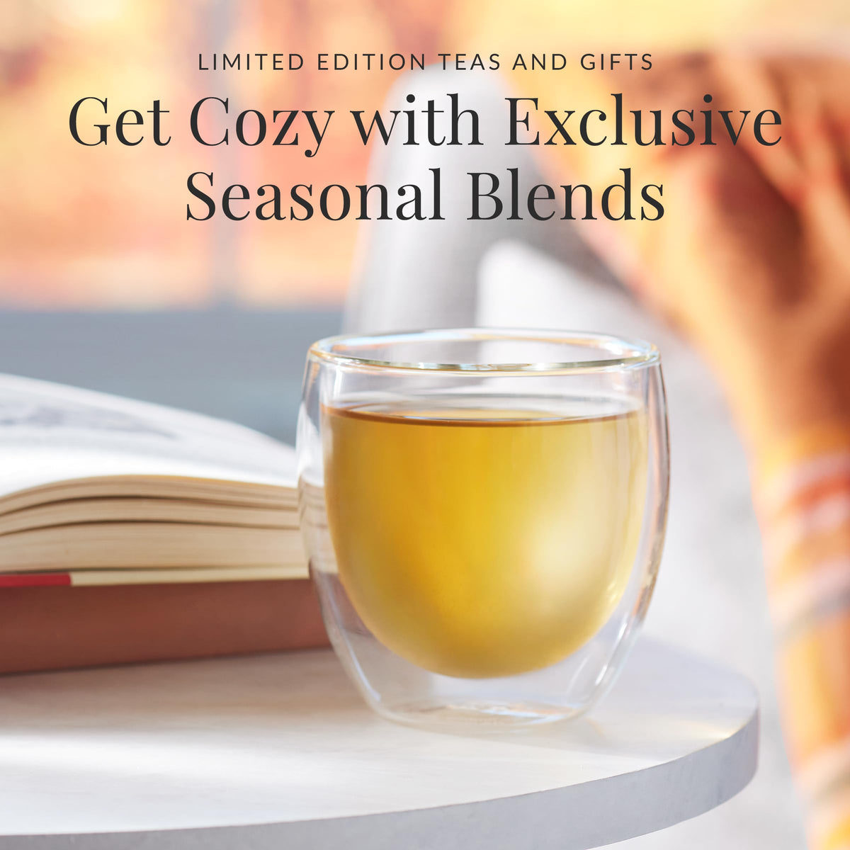 Fall collection label featuring Pumpkin Pie Chai, a limited edition seasonal pick.