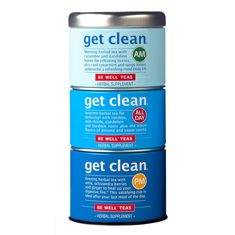 The Republic of Tea Get Clean Stackable Tea bags; gentle herbal blend for daily balance