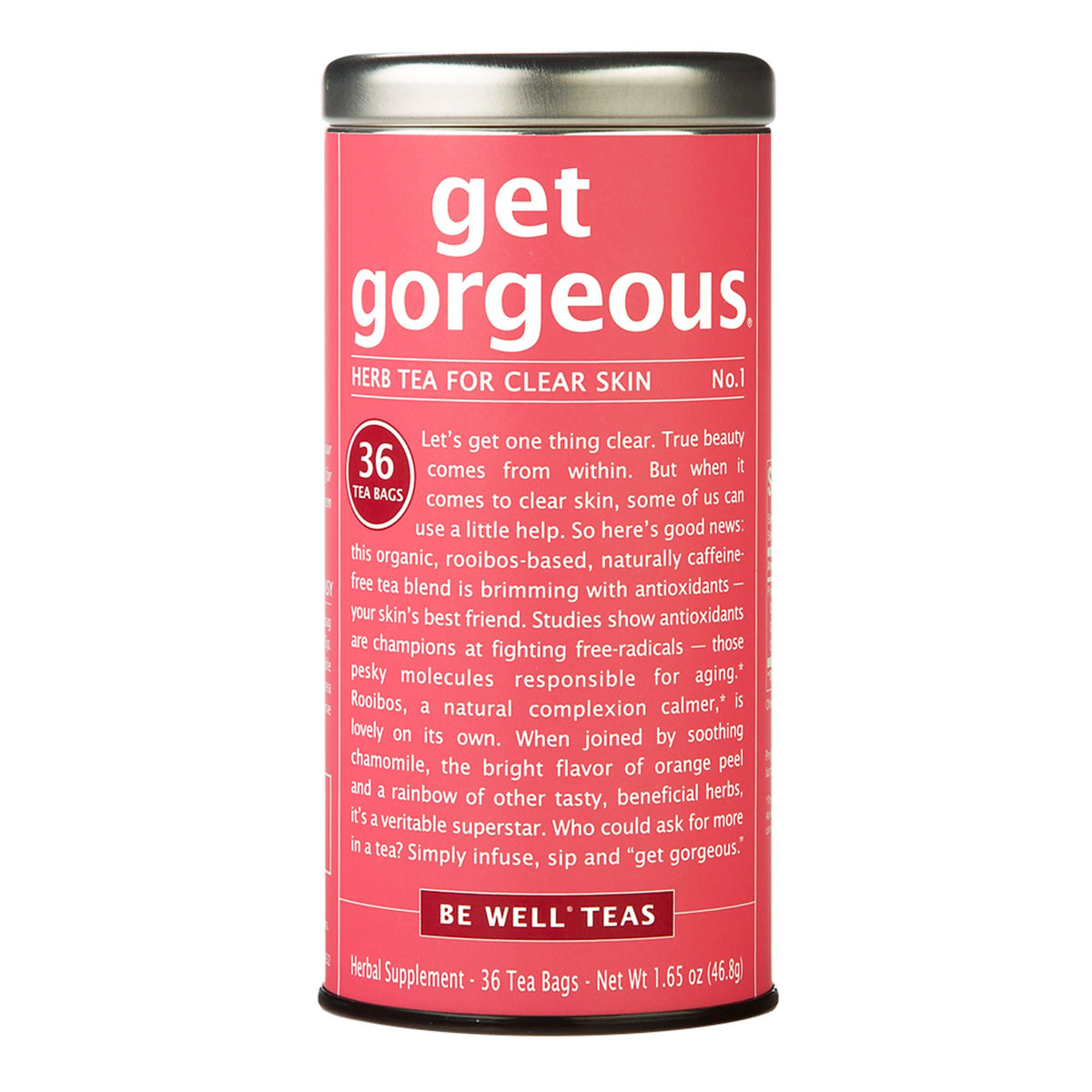 The Republic of Tea Get Gorgeous Tea 36-count pack for daily rejuvenation.