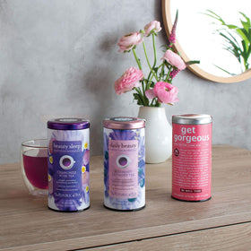 The Republic of Tea Get Gorgeous tea steeping in cup with inviting aroma.