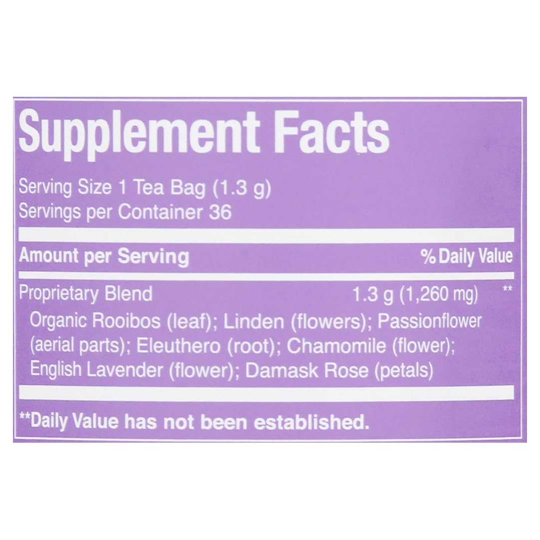 The Republic of Tea Get Relaxed No.14 promotes caffeine-free enjoyment before bedtime.