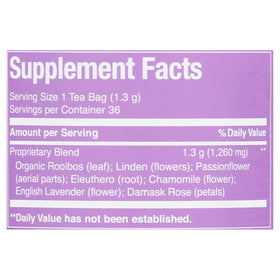 The Republic of Tea Get Relaxed No.14 promotes caffeine-free enjoyment before bedtime.