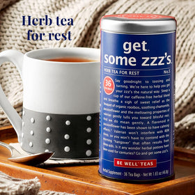 The Republic of Tea Get Some Zzz’s No. 5 cup steeping for a soothing evening